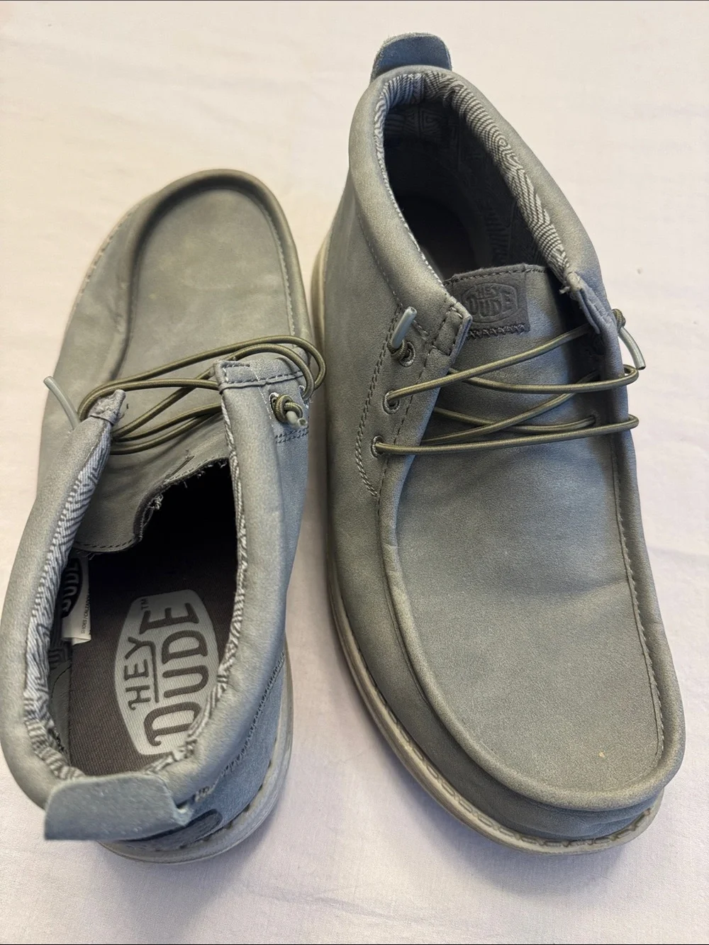 Hey Dude Men's Grey Slip-On Loafer